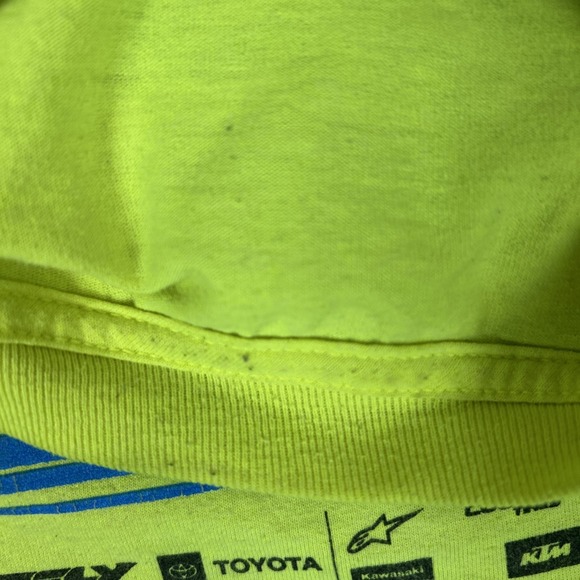 Monster Energy AMA Supercross T-Shirt Mens XL  Lime Motocross Racing - Picture 10 of 10